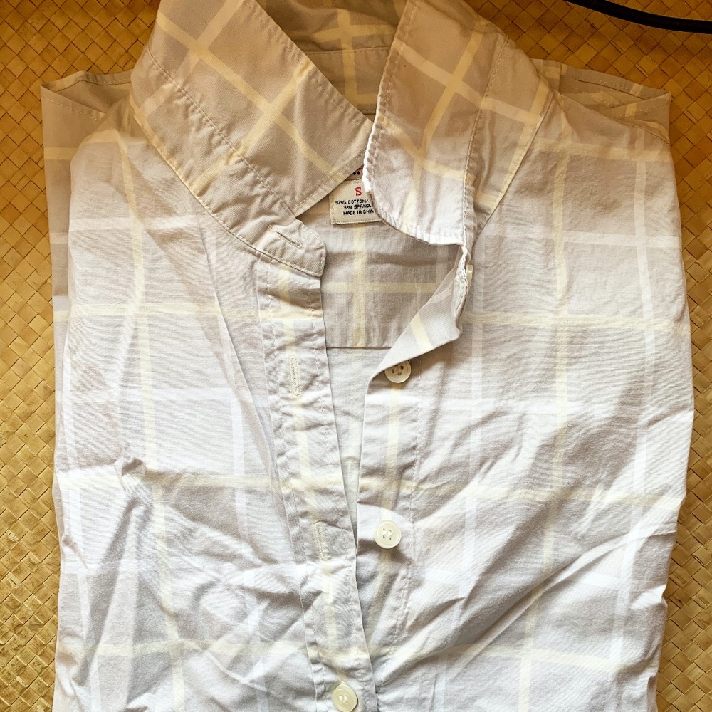 J. Crew Haberdashery sz sm oxford shirt checked